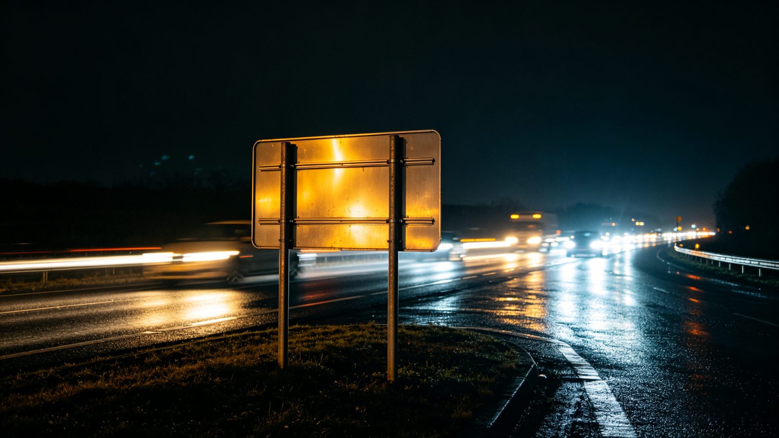 The Physics of Reflection – How Sign Sheeting Returns Light to the Driver – illustration